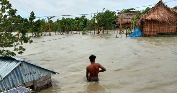 চরফ্যাশনে নিম্মাঞ্চল প্লাবিত!