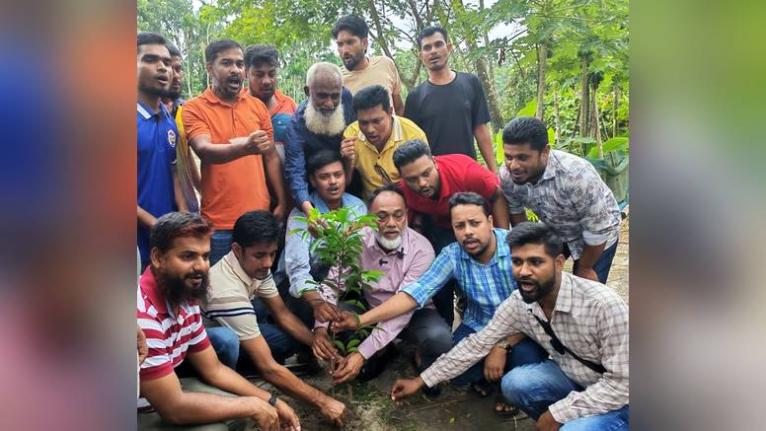 পিরোজপুরে ৭৩৪ গাছের চারা রোপণ কর্মসূচির উদ্বোধন