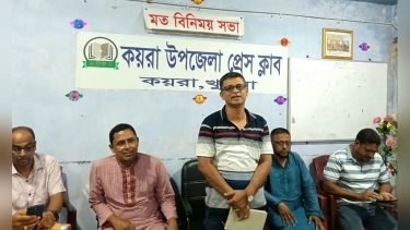 কয়রায় সাংবাদিকদের সঙ্গে নবাগত ওসির মতবিনিময়