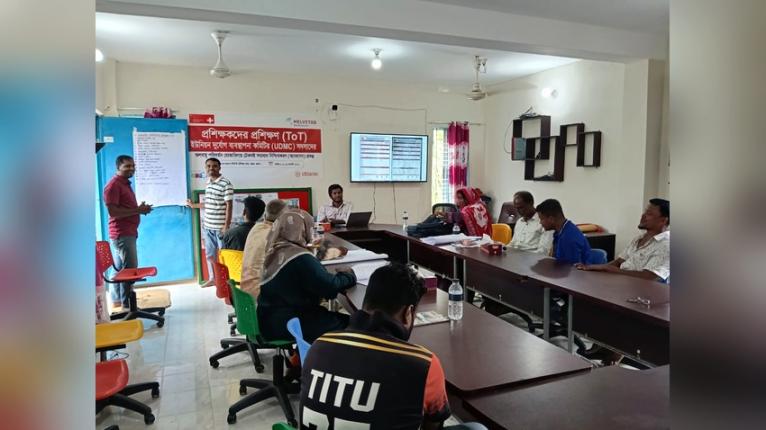 কয়রায় ইউনিয়ন দুর্যোগ ব্যবস্থাপনা কমিটির প্রশিক্ষকদের প্রশিক্ষণ