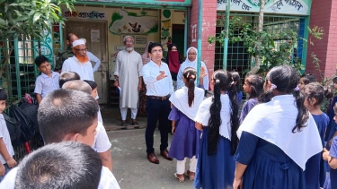 গৌরনদী আল হেলাল একাডেমি সরকারি প্রাথমিক বিদ্যালয় পরিদর্শনে ইউএনও
