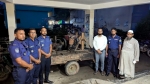মির্জাগঞ্জে অবৈধ বালু উত্তোলনের অভিযোগে দুই ড্রেজার জব্দ