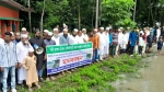 গাবখান নদীর তীব্র ভাঙন, হুমকিতে অর্ধশত পরিবার ও মসজিদ