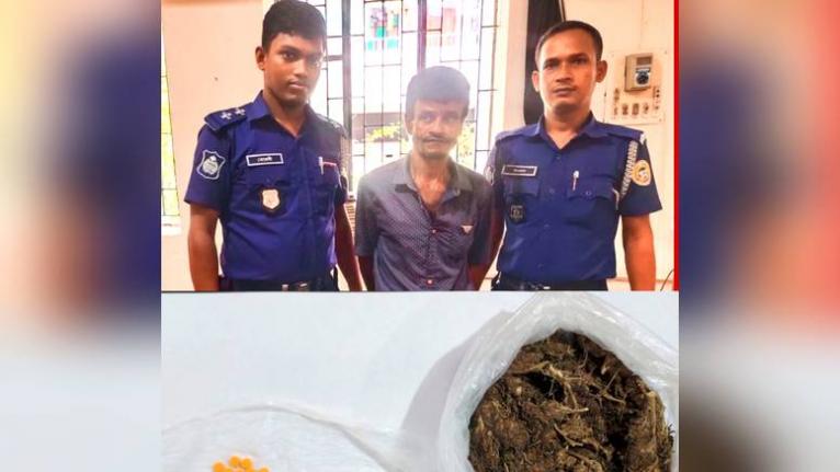 কাউখালীতে গাঁজা ও ইয়াবাসহ মাদককারবারি গ্রেপ্তার