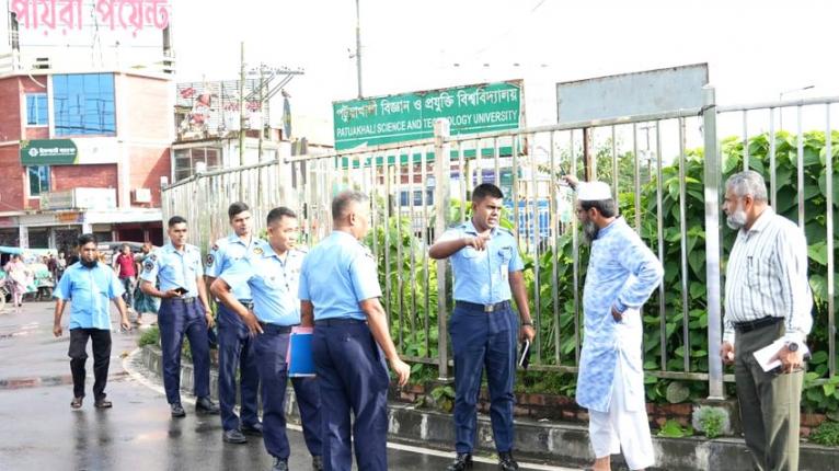 লেবুখালী ইউনিভার্সিটি স্কয়ারে যুদ্ধ বিমান ফেরানোর উদ্যোগ, পরিদর্শনে বিমান বাহিনীর টিম