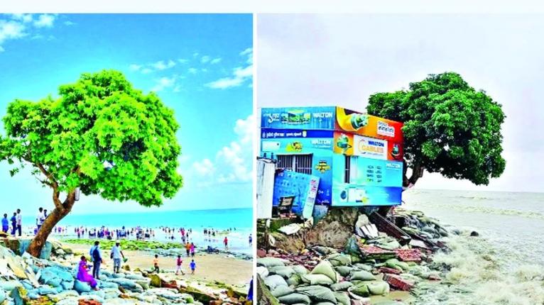 সাগরে বিলীন কুয়াকাটার সেই ট্যুরিস্ট পুলিশ বক্স