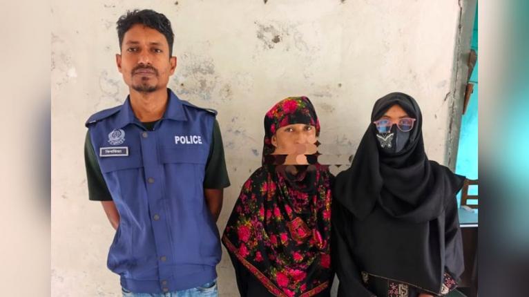 মনপুরায় সাজাপ্রাপ্ত পলাতক নারী মাদককারবারি আটক।