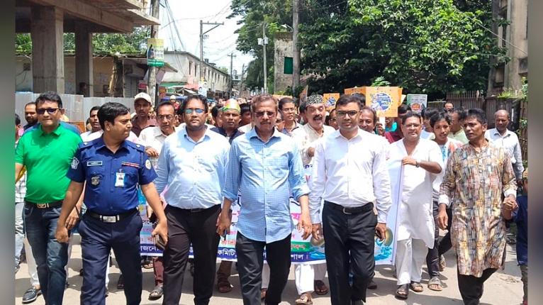 জন্মাষ্টমী উপলক্ষে বাকেরগঞ্জে বর্ণাঢ্য র‌্যালি
