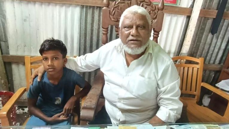 শিশু জিসানকে ‘রক্তের নাতি’ দাবি করলেন কলাপাড়ার সেই বিএনপি নেতা