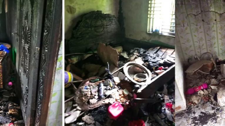 ভাণ্ডারিয়ায় ফেসবুক পোস্টকে কেন্দ্র করে প্রবাসীর বাড়িতে অগ্নিসংযোগ-ভাঙচুর, গ্রেপ্তার ১