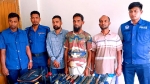 চরফ্যাশনে ডাকাতির প্রস্তুতিকালে পাইপগান-রামদাসহ ৩ জন গ্রেপ্তার